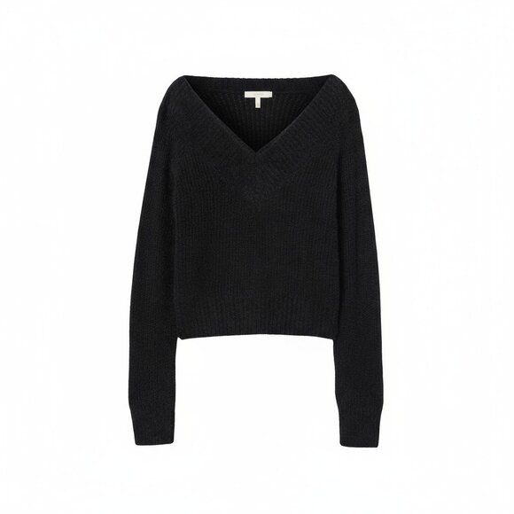 H&M Divided Black V-Neck Sweater – Size M - Picture 1 of 3